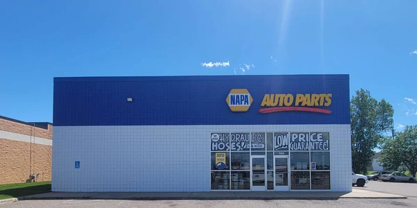 Finished NAPA storefront repaint