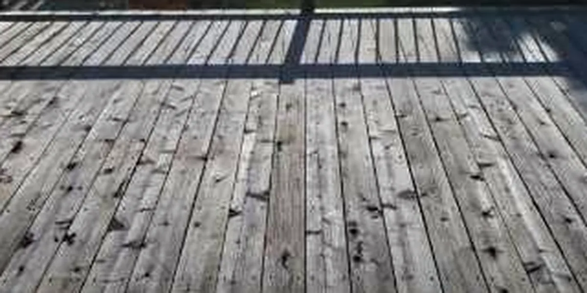 Before: gray deck staining · Minneapolis