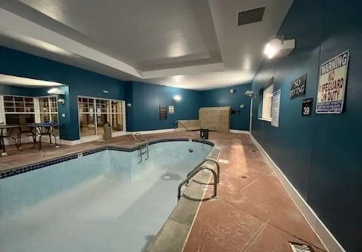 After: indoor pool room painting · Woodbury